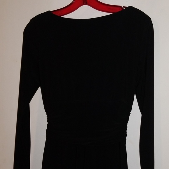 Chaps Evening black evening gown, size 4. - Picture 4 of 5